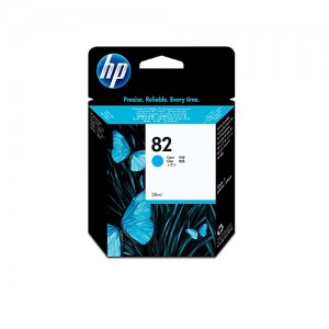 Genuine HP #82 Cyan Ink Cartridge - 3,200 pages