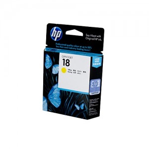 Genuine HP #18 Yellow Ink Cartridge  - 900 pages