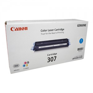 Genuine Canon CART307C Cyan Toner Cartridge for LBP5000 - 2,000 pages