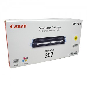 Genuine Canon CART307Y Yellow Toner Cartridge for LBP5000 - 2,000 pages