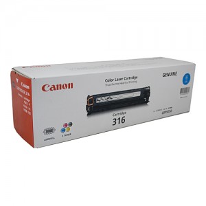 Genuine Canon CART316C Cyan Toner Cartridge for LBP5050N - 1,500 pages