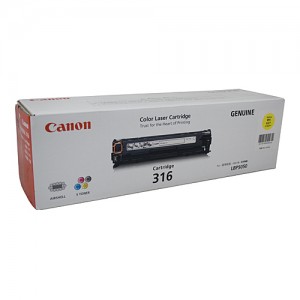 Genuine Canon CART316Y Yellow Toner Cartridge for LBP5050N - 1,500 pages
