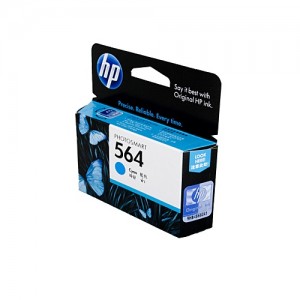 Genuine HP #564 Cyan Ink Cartridge - 300 pages