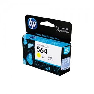 Genuine HP #564 Yellow Ink Cartridge - 300 pages