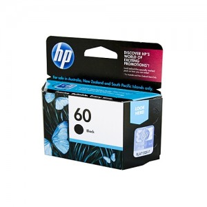 Genuine HP #60 Black ink Cartridge - 200 pages
