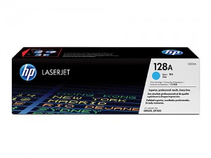 Genuine HP CE321A No.128A Cyan Toner Cartridge - 1,300 pages
