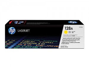 Genuine HP CE322A No.128A Yellow Toner Cartridge - 1,300 pages