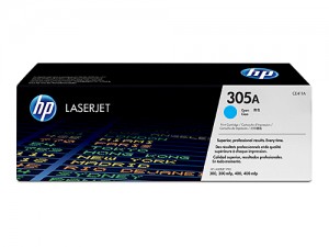Genuine HP CE411A No.305A Cyan Toner Cartridge - 2,600 pages