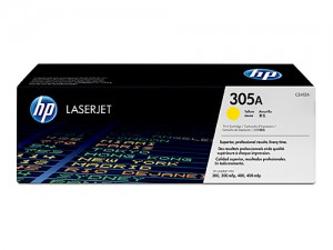 Genuine HP CE412A No.305A Yellow Toner Cartridge - 2,600 pages