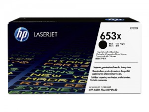 Genuine HP CF320X No.653X Black Toner Cartridge - 21,000 pages