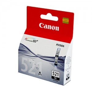 Genuine Canon CLI-521BK Black Ink Tank - 1,250 pages