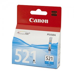 Genuine Canon CLI-521C Cyan Ink Tank - 448 pages