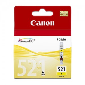Genuine Canon CLI-521Y Yellow Ink Tank - 477 pages
