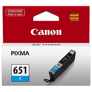 Genuine Canon CLI-651 Cyan Ink Cartridge - 332 A4 pages