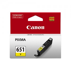 Genuine Canon CLI-651 Yellow Ink Cartridge - 344 A4 pages