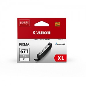 Genuine Canon CLI671XL Grey Ink Cartridge