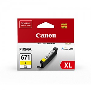 Genuine Canon CLI671XL Yellow Ink Cartridge