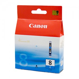 Genuine Canon CLI-8C Cyan Ink Tank - 62 pages