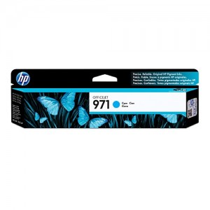Genuine HP #971 Cyan Ink Cartridge - 2,500 pages