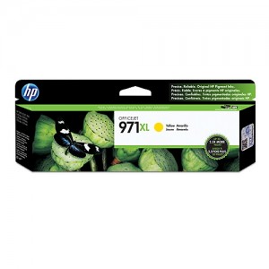 Genuine HP #971XL Yellow Ink Cartridge - 6,600 pages
