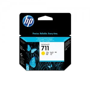 Genuine HP No 711 29ml Yellow Ink Cartridge -