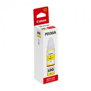 Genuine Canon GI690 Yellow Ink Bottle