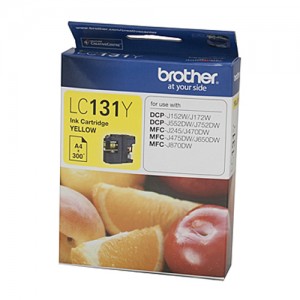Genuine Brother LC-131 Yellow Ink Cartridge - up to 300 pages
