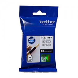 Genuine Brother LC3317 Black Ink Cartridge - 550 pages