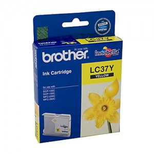 Genuine Brother LC-37Y Yellow Ink Cartridge - 300 pages