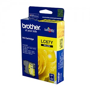 Genuine Brother LC-67Y Yellow Ink Cartridge - 325 pages
