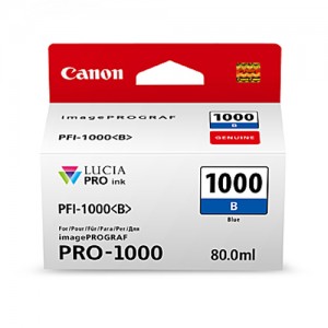 Genuine Canon PFI1000 Blue Ink Cartridge