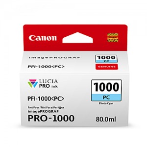 Genuine Canon PFI1000 Photo Cyan Ink Cartridge