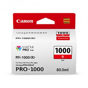 Genuine Canon PFI1000 Red Ink Cartridge