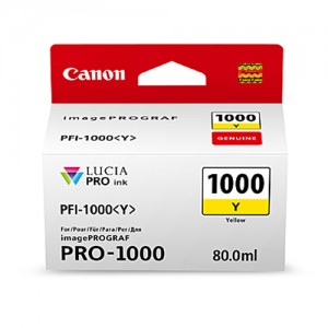 Genuine Canon PFI1000 Yellow Ink Cartridge