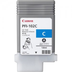 Genuine Canon PFI102 Cyan Ink -