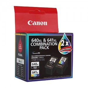 Genuine Canon PG640 CL641 XL Twin Pack - 400 pages each