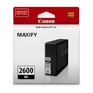 Genuine Canon PGI2600BK Black Ink Tank - 1000 pages