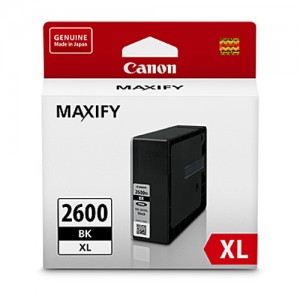 Genuine Canon PGI2600XL Black Ink Tank - 2500 pages