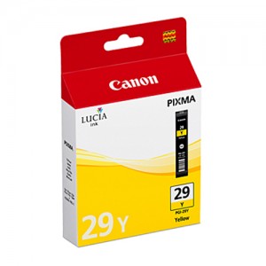 Genuine Canon PGI29 Yellow Ink Tank - 290 pages