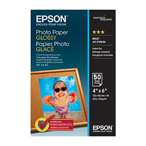 Genuine Epson Glossy Photo Paper 6" x 4" 50 Sheets