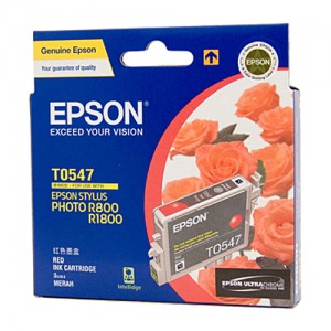 Genuine Epson T0547 Red Ink Cartridge - 440 pages