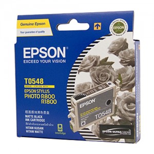 Genuine Epson T0548 Matte Black Ink Cartridge - 550 pages