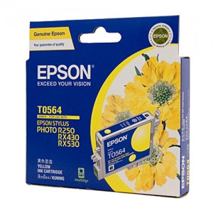 Genuine Epson T0564 Yellow Ink Cartridge - 290 pages