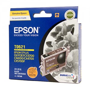 Genuine Epson T0621 High Yield Black Ink Cartridge - 450 pages
