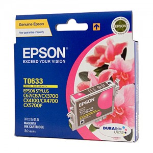 Genuine Epson T0633 Magenta Ink Cartridge - 380 pages