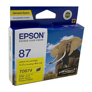 Genuine Epson T0874 Yellow Ink Cartridge - 915 pages