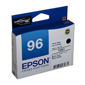 Genuine Epson T0961 Photo Black Ink Cartridge - 495 pages