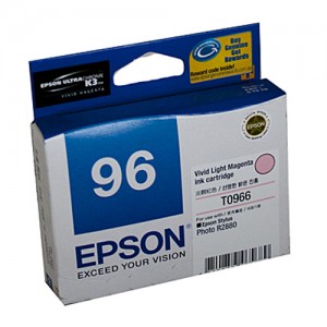 Genuine Epson T0966 Vivid Light Magenta Ink Cartridge - 940 pages