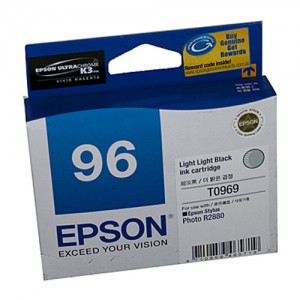 Genuine Epson T0969 Light  Black Ink Cartridge - 6,065 pages