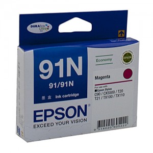 Genuine Epson T1073 (91N) Magenta Ink Cartridge - 215 pages